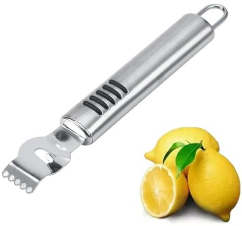 Zesteur de citron en acier inoxydable - Éplucheur d'orange et de fruits