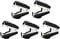 Rapid C2 - Pinza a clip in metallo, 5 pezzi, colore: Nero