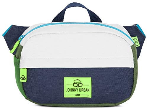 JOHNNY URBAN JUNIOR Bauchtasche Kinder Grün Blau für Mädchen & Jungen - Felix - Recycelt & Wasserabweisend