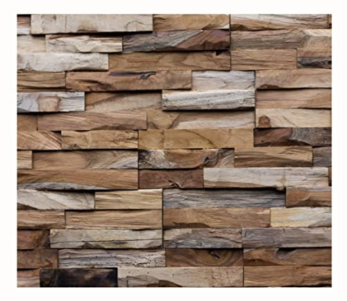 1 Mosaikfliese HO-M-018 Teakholz Wandpaneele Wandverkleidung Holz Fliesen Lager Verkauf Stein-Mosaik Herne NRW