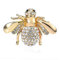 Onsinic Biene Brosche Insekt Pins Honig Bee Corsage Abzeichen Schmuck Für Kragen Kleid Pullover Schal Gold