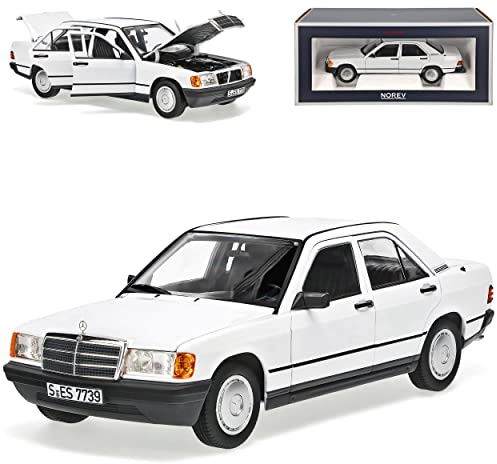 Norev Mercedes-Benz C-Klasse 190E W201 Weiss 1982-1993 1/18 Modell Auto