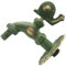 AERZETIX - C62133 - Grifo de lavabo canela para pared 1/2'' Caracol con mando antiguo retro decorativo - fuente ornamento baño vintage grifería jardín - en latón envejecido verde
