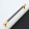 Pexintek 6 Pack Gold Modern Cabinet Handles 192mm Hole Centers Kitchen Bathroom bedrooms Study Furniture Door Vintage Pulls with Screws for Cupboards Drawer Wardrobe Dresser (Golden Grey)