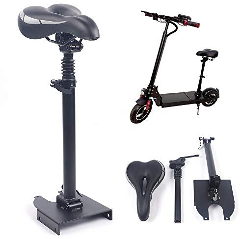 biniliubi Verstellbarer Sitz Elektroroller ZubehöR Stuhl Sitzpolster Kissen Elektro Scooter Sattel HöHe Einstellbar Saddle Sitz Klappbar Stuhl Einziehbare Geeignet für meisten Elektroroller