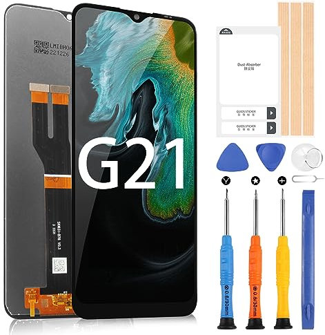 ARSSLY LCD Bildschirm für Nokia G21 TA-1477 TA-1418 / Nokia G11 TA-1401 Display Digitizer Bildschirm Ersatz Touchscreen Assembly Ersatz mit Reparatur Kit (schwarz, 6,5 Zoll)