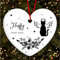 Fingerprint Designs Memorial Angel Cat Pet Loss Personalised Christmas Tree Ornament Decoration
