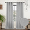 CUCRAF Leinen Vorhänge mit Ösen 2er Set H 245 x B 140 Hellgrau Halbtransparente Leinenvorhang Wohnzimmer Leinenoptik Voile Gardinen Leinenfarbe Schlafzimmer Stores