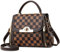 SODOLLEE Sac à Main Femme Mode Sac Bandoulière Petit Dames Sac Fourre Tout Élégant PU Cuir Sac à Bandoulière Sacs Portés Main pour Travail Datation Usage Quotidien Café Treillis