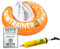 FREDS SWIM ACADEMY SWIMTRAINER Classic Orange + Handpumpe – Schwimmset für Kinder von 2 bis 6 Jahren, aufblasbare Schwimmhilfe mit praktischer Pumpe für schnelles Aufblasen