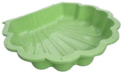 TikTakToo Sand & und Wassermuschel I Sandkastenohne Abdeckung (1-teilig) (Pastell grün)