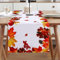 Udbrud Herbst Tischläufer, Herbstlicher Ahornblatt Läufer, Bauernhaus Erntedankfest Herbst Themen Tischläufer Küche Esstisch Dekoration für Drinnen und Draußen Herbstdeko Halloween Deko (180 x 40 cm)