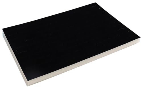 WYLZLKX Jewelry Foam Tray Inserts Liners 100 Holes Velvets Jewellery Rings Showcase Pad Earrings Hole Tray Holder Organizer