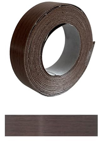 Gedotec Kantenumleimer selbstklebend | 1 Stück | 18 mm x 5 m | 850 - Walnuss Ecco | TAPE | Holzfurnier in verschiedenen Dekoren | Melaminkanten-Band zum Kleben | Möbelkanten-Band | Melaminkanten