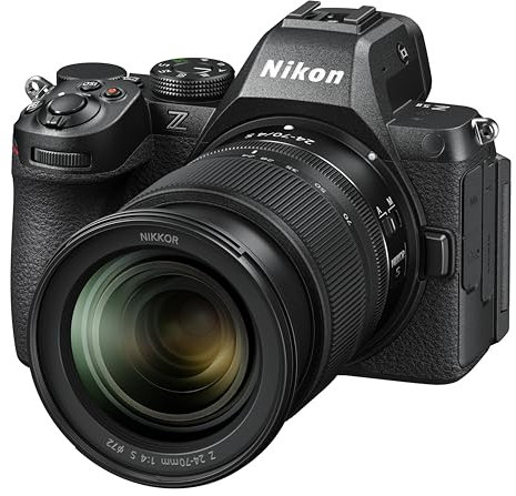 Nikon Z5II + Z 24-70 + Lexar SDXC 128GB, Fotocamera Mirrorless, CMOS FX da 24.5 MP, Pieno Formato, Mirino OLED Quad-VGA EVF, LCD 3.0 Touch, Wi-Fi, Bluetooth, Video 4K, Nero [Nital Card]