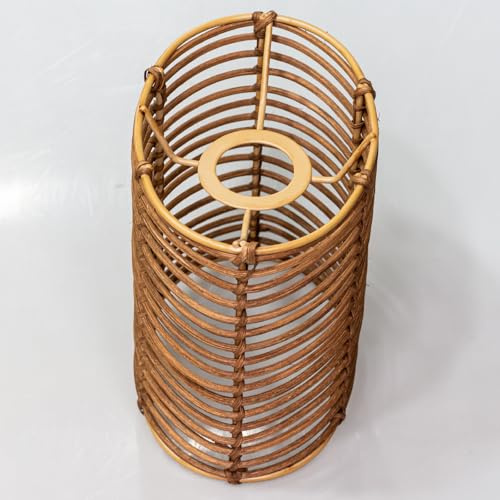 Osasy lampenschirme Oval Lampenschirm Ersatz E27-E14 Fass Lampenschirm, Zylinder Lichtabdeckung für Kronleuchter Tisch Schreibtischlampen Leuchten