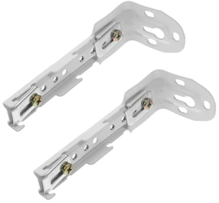 Holibanna 2 Piezas Soporte De Cortina Estores Gancho De Fijación De Cadena De Persianas Riel De Cortina De Doble Techo Soporte De Pared con Riel De Cortina Doble Riel De Cortinas Abs