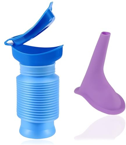 OGLYMRA Orinatoio d'emergenza, Orinatoio Portatile 750 ML, Riutilizzabile Bottiglia Portatile per Auto, Campeggio, attività All'Aperto, Viaggi, Orinatoio, Traffico e accodamento