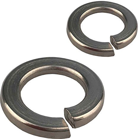 Federringe M2 DIN 127 Edelstahl A2 (50 Stück) - Unterlegscheiben Beilagscheiben Sperringe Sprengringe Federscheiben