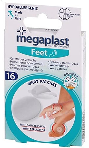 16 pansements occlusifs pour verrues, à l'acide salicylique, hypoallergéniques