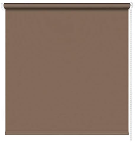 Kettenzugrollo Seitenzugrollo Fenster Rollo 13 Farben Breite 60 - 220 cm Länge 180 und 230 cm blickdicht halbtransparent lichtdurchlässig Sonnenschutz Blendschutz (Größe 220 x 180 cm Farbe Braun)