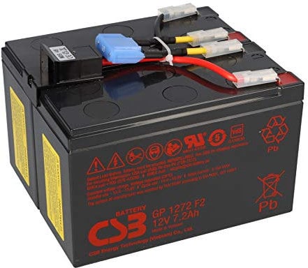 Unbekannt CSB-SCD48 kompatibler Akkusatz für APC RBC48 Plug & Play passend für APC UPS DLA750 DLA750i SIA750ICH-45 SMT750 SMT750I SMT750ICH SMT750TW SMT750US SUA750 SUA750I SUA750IX38
