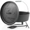 BBQ-TORO Dutch Oven Série Alpha | déjà brûlé | Différentes Tailles | Marmite en Fonte | Rôtissoire avec lève-Couvercle (DO12A - 10,7 litres, Pot avec des Pieds)