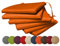 chilly pilley Gartenkissen Stuhlkissen Set Gartenstühle Stuhlauflage Sitzkissen Sitzpolster Auflage Gartensitzkissen Garten Kissen (Set: 6 Kissen, Orange)