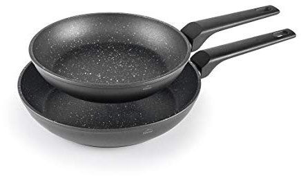 LACOR - 26400 - Set 2 Sartenes Aluminio Forjado, Antiadherente, Apta para todo tipo de cocinas incluído inducción, Full Induction, Ø20 y Ø24cm, Ecológica y sin PFOA.