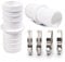 2er Schlauchverbinder Schlauchtülle Set Ø 32 / 32mm - 1 1/4 Zoll Norma Pool-Schlauchadapter - Doppelschlauchtülle mit Universal Edelstahl Schlauchschellen (2X 32mm Set)