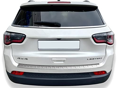 Ladekantenschutz Edelstahl MATT kompatibel für JEEP COMPASS II | ab 2017 | mit Abkantung | premium Qualität von RECAMBO