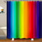 Loussiesd Regenbogen Duschvorhang 180x200cm Marmor Streifen Bunt Mehrfarbig Duschvorhang Textil Waschbar für Kinder Jungen Mädchen Microfaser Regenbogenstreifen Badewanne Badvorhang Hell