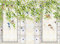 VLIES Fototapete-ROMANTIK-250x186 cm-(PF2006)-Motiv Design Muster Blumen Romantisch Modern Schlafzimmer Wandbild Wandtattoo Wand Dekoration