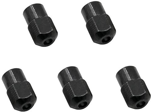 Oniissy 5 x Mini-Bohrfutter, Zinklegierung, Spannzangenmutter, Drehwerkzeug-Zubehör für 8 x 0,75 mm elektrische Schleifmaschine