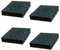 Set di 4 tamponi per ponte elevatore, tamponi in gomma rettangolari compatibili con Ravaglioli Corghi OMCN (140 x 110 x 20 mm)