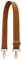 Allzedream Handtasche Riemen verstellbarer Ersatz Umhängetaschen Breite Taschengurte (Braun-Gold Hardware)