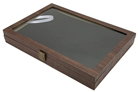 Vitrine pour médailles, fenêtre en verre, grande vitrine pour collection (vitrine pour médailles)