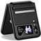 ILING Case for Samsung Galaxy Z Flip3 (Z Flip 3), Lightweight Silky Matte Touch Finish Shockproof Cover, Slim Smooth Hard PC Anti-Scratch Protective Phone Case (Black)