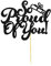 ALLY-MAGIC So Proud of You Cake Topper, Congrats Grad Cake Decoration for Class of 2024 Graduation Theme Party Supplies Y4-WNJACP (Black)