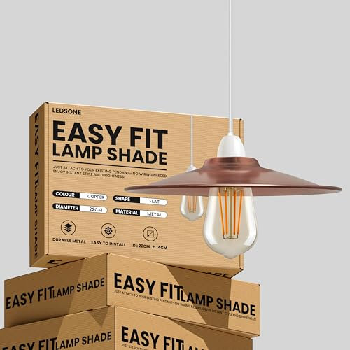 LEDSone Industrielle Hängeleuchte, 3 Lichter, mit Lampenschirmen aus Drahtgeflecht