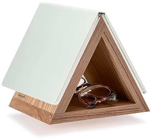 Dreieckiger Buchseitenhalter, dreieckiges Lesezeichen, Leseständer aus Holz, dreieckiger Buchständer, Buchzubehör, Buchhalter zum Lesen, Lesen, für Buchliebhaber, Geschenke, Eichenholz