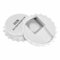 #teamludorf Personalisierter Kronkorken Flaschenöffner WEISS - 84 mm Durchmesser Wähle aus 4 Farben und 20 Schriftarten für den Druck. Eigene Logos auch möglich (Weiss, 25)