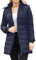 dirndl damen Damen Jacke Steppjacke Übergangsjacke mit Kapuze Mantel Daunenjacke Winterjacke Warme Jacke Warm Steppmantel Outdoorjacke Outdoor Leichte Daunenjacke Softshelljacke mit Taschen（Blau,S）