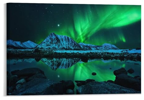 DUDOK Nordlichter Himmel, Holz Puzzle 1000 Teile, Realistisch, 75x50cm, 1000 Stück, 8 Jahre und älter