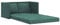 vidaXL Bodensofa, Klappbar Bodenbett Sofa mit Schlaffunktion, Schlafsofa Schlafsessel mit Metallgestell, Klappsofa Sofabett für Wohnzimmer Schlafzimmer, Dunkelgrün Stoff