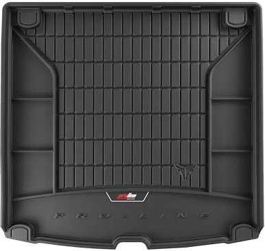 FROGUM ProLine 3D Gummimatte Exklusive Auto Kofferraummatte Kofferraumwanne mit Logo für BMW 5er E61 2003-2010 | Bequemer Organiser | Die höchsten Kanten | Elegantes Design