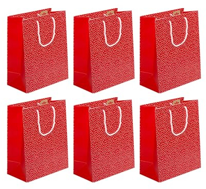 Clairefontaine 30633-2Cpack - Packung 6 Geschenktasche - Tüte Excellia, Kollektion Safari, Format L (26,5x14x33 cm), 210g, geeignet für Geschenke, Herze, 1 Pack