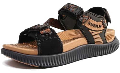 KuaiLu Womens Orthopedic Walking Sandals with Arch Support Recovery Cushion