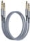 RUXELY Cable Instrumento 6.35mm TRS 1M 2-Pack,Lead Balanceado Audio Estéreo 1/4 Pulgadas Macho 6.3 Jack,Cord 6.35 para Guitarra Eléctrica,Bajo,Teclado,Mezclador,Amplificador Amp,Altavoz