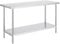 VEVOR Mesa de Trabajo de Acero Inoxidable 61x152,4x86,4 cm Mesa de Preparación de Alimentos Carga 381 kg 3 Niveles de Altura Regulables Unidad de Almacenamiento de Alimentos para Cocina Restaurante